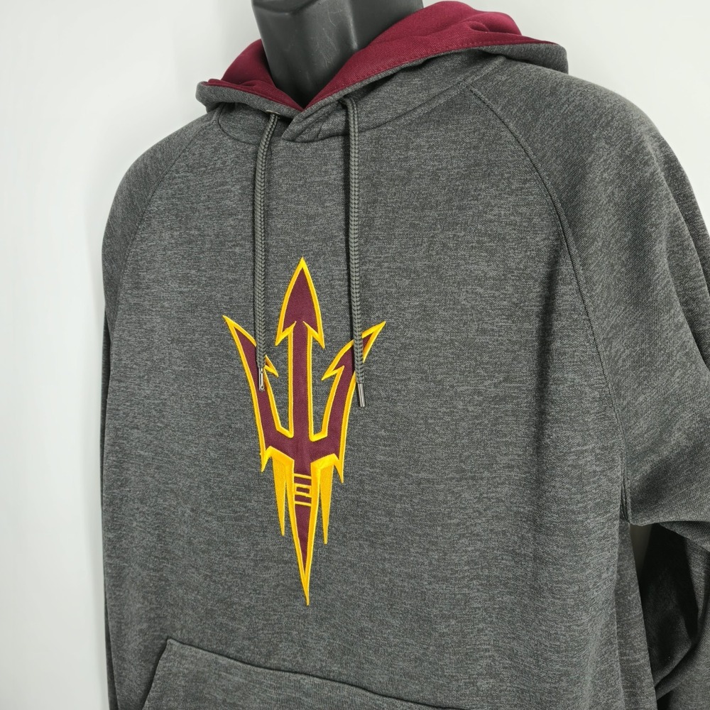 Arizona State Sun Devils Hoodie Mens Size Medium Gray Colosseum NCAA College